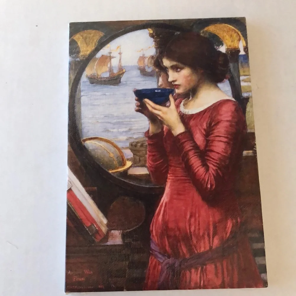 2 Canvas Vintage Red Lady Artwork